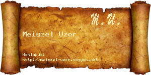 Meiszel Uzor névjegykártya
